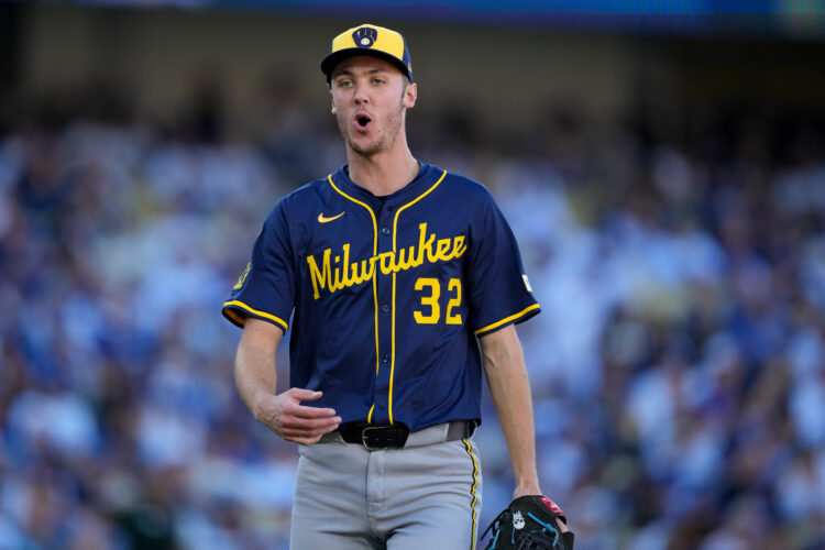 Dodgers near repeat World Series trip, beat Brewers 3-1 behind Glasnow, Edman for 3